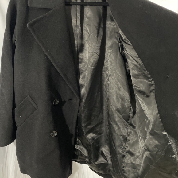 NEW Trina Turk [ 14‎ ] Wool Blend Double Breasted Pea Coat in BLACK - Picture 11 of 16